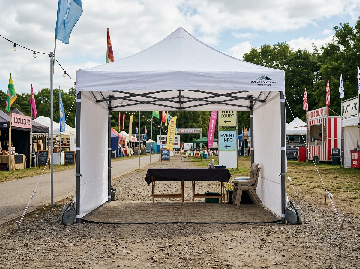 Gazebo Pieghevole 3x3m Bianco - Noleggio Gazebo Pieghevoli