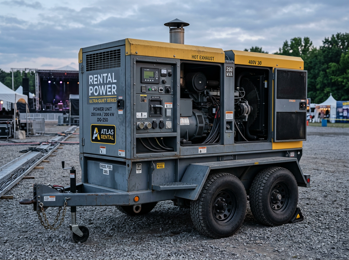Generatore 60kVA con Quadro - Noleggio Generatori