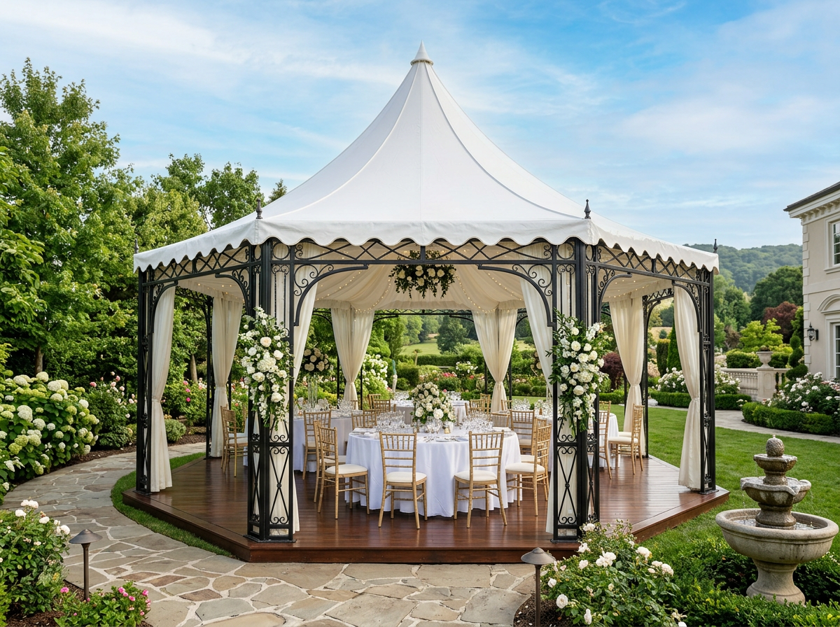 Pagoda Doppia 5x10m - Noleggio Gazebo Pagoda