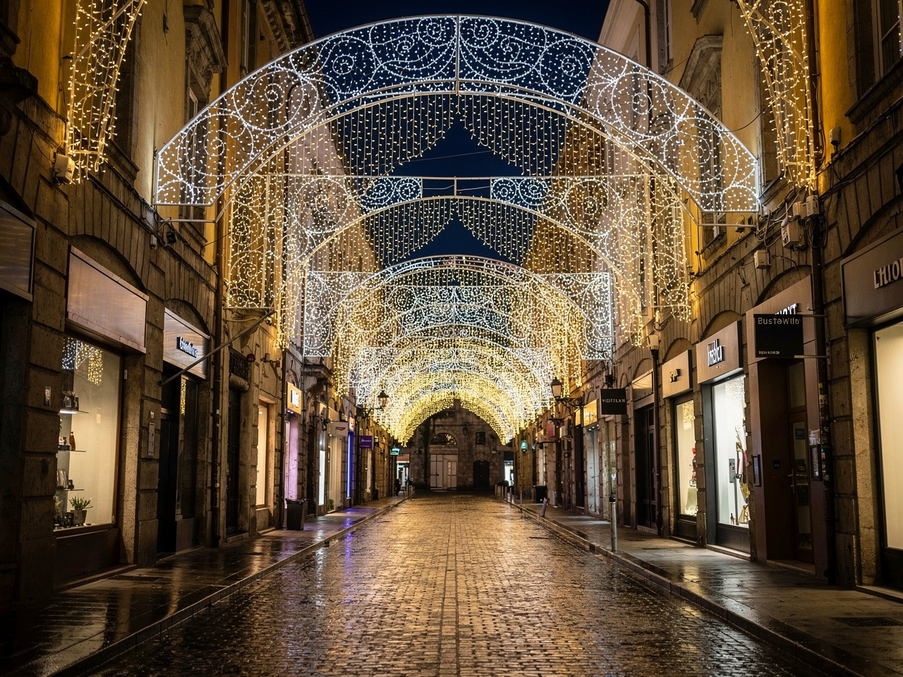 Tenda Luminosa LED 5x1m - Noleggio Luminarie Decorative
